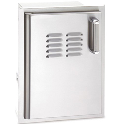 Fire Magic Aurora Single Access Door with Tank Tray & Louvers (Right or Left Swing)