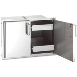 Fire Magic Echelon Double Access Doors with Two Dual Drawers