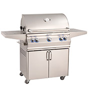 Fire Magic Aurora A540 Analog Portable Grill with Single Side Burner (Optional Rotisserie)