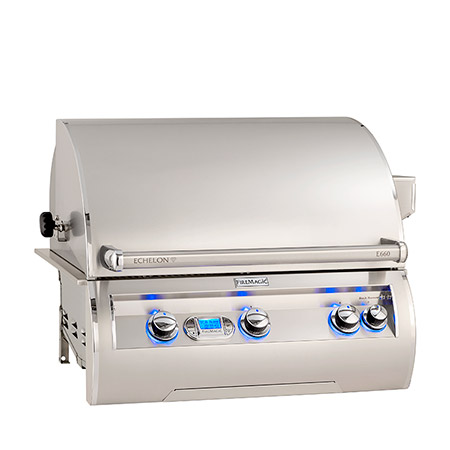 Fire Magic Echelon Diamond Series E660 Built-In Grill with Rotisserie