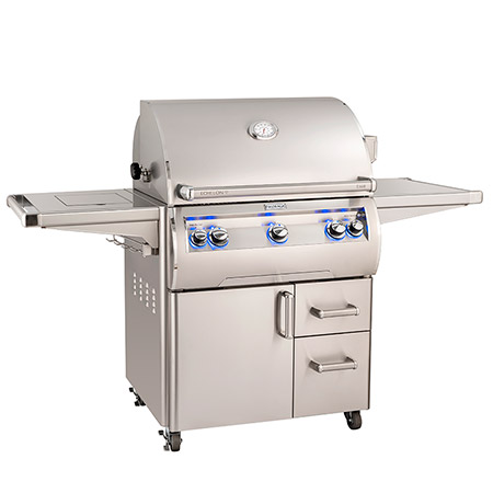 Fire Magic Analog Echelon Diamond Series E660 Cart Grill with Single Side Burner