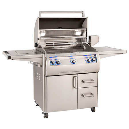 Fire Magic Analog Echelon Diamond Series E660 Cart Grill with Single Side Burner