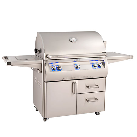 Fire Magic Analog Echelon Diamond Series E790 Cart Grill with Single Side Burner