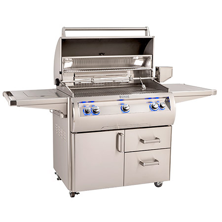 Fire Magic Analog Echelon Diamond Series E790 Cart Grill with Single Side Burner