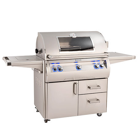 Fire Magic Analog Echelon Diamond Series E790 Cart Grill with Single Side Burner