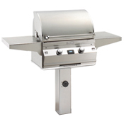 Fire Magic Aurora A430 In Ground Post Mount Grill (Optional Rotisserie)