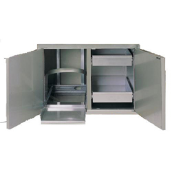 Fire Magic Legacy Double Access Doors with Dual Drawer & Tank/Trash Tray