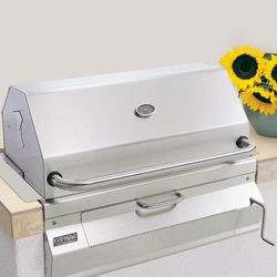 Fire Magic Charcoal 30" Built In Barbecue Grill with Smoker Hood