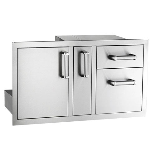 Fire Magic Select Series Single Access Door with Platter Storage and Double Drawers