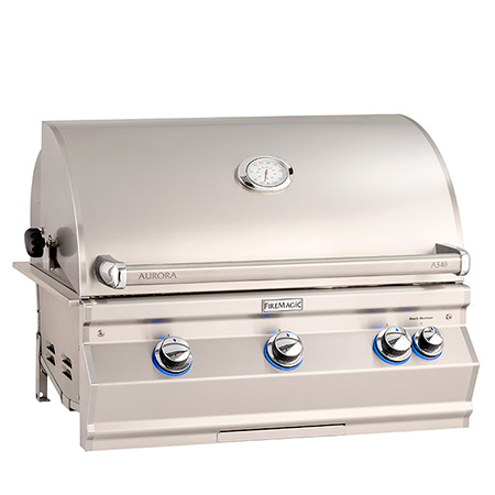 Fire Magic Aurora A540 Built-In Grill (Optional Rotisserie)