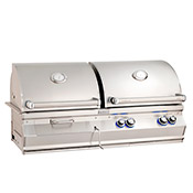 Fire Magic Aurora A830 Combo Gas/Charcoal Built-In Grill (Optional Rotisserie)