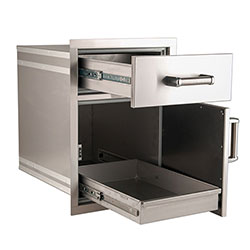 Fire Magic Echelon Flush Medium Pantry Door and Drawer Combo