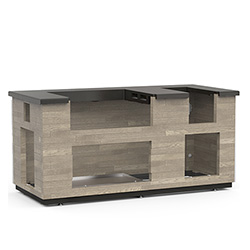 Fire Magic "Silver Pine Reclaimed Wood" Island 
