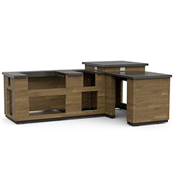 Fire Magic "French Barrel Oak Reclaimed Wood L-Shaped" Island