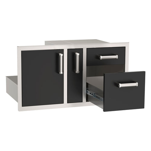 Fire Magic Echelon Flush Premium Black Doors and Drawers