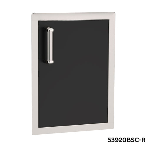 Fire Magic Echelon Flush Black Single Access Door - 2 Sizes Available (Right or Left Swing)