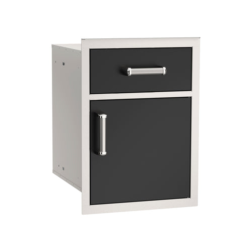 Fire Magic Echelon Flush Black Medium Pantry Door and Drawer Combo