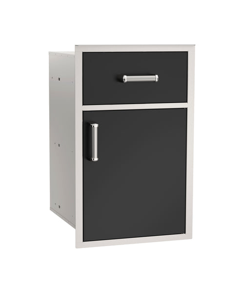 Fire Magic Echelon Flush Black Large Pantry Door and Drawer Combo